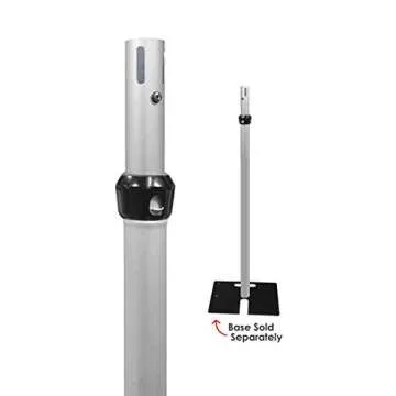 Urquid Linen, (6-10 FT Tall Adjustable Upright Pipe and Drape Hardware for Event Decoration, Backdrops, Photobooths, Tradeshow