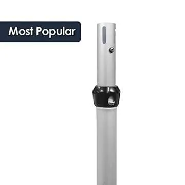 Urquid Linen, (6-10 FT Tall Adjustable Upright Pipe and Drape Hardware for Event Decoration, Backdrops, Photobooths, Tradeshow