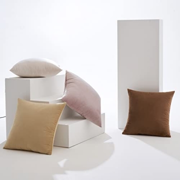 MIULEE Velvet Throw Pillow Covers for Stylish Home Decor