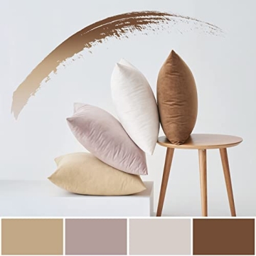 MIULEE Velvet Throw Pillow Covers for Stylish Home Decor