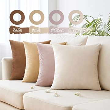 MIULEE Velvet Throw Pillow Covers for Stylish Home Decor