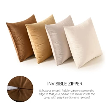 MIULEE Velvet Throw Pillow Covers for Stylish Home Decor