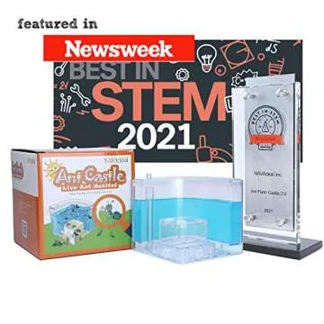 NAVADEAL Ant Farm Castle Experiment and Toy Allows Study of Social Structure, Architecture, Ecosystem, and The Behavior of Ants Within The 3D Maze of Translucent Gel