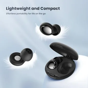 Selouj Ear Plugs for Sleeping Noise Cancelling - Reusable Ear Plugs for Sleeping, Concerts, Traveling, Working, Studying, Focus, NRR 35dB Ear Protection Earplugs with case, 5 Pair Silicone Eartips