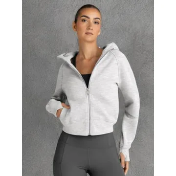 Trendy Queen Women's Zip Up Fleece Hoodie for Fall