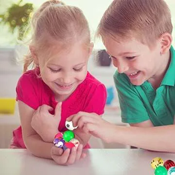 Pllieay 24 Pieces Bouncy Balls Small Bouncy Balls for Kids, Rubber Balls 25mm Mixed Color Party Bag Filler for Party Favors, Christmas Stocking Stuffers, Classroom Prizes, and Pet toy