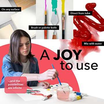 Castle Art 12ml Acrylic Paint Set for Beginners and Artists