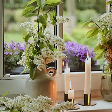 Stylish Set of 6 Brass Taper Candle Holders for Every Occasion