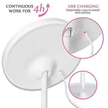 HOCOSY Makeup Mirror with Lights for Flawless Beauty