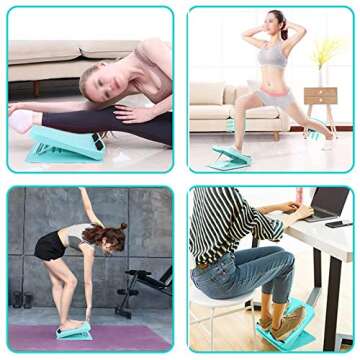 Slant Board, Calf Stretcher Ankle and Foot Incline Board for Stretching Tight Calves or Plantar Fasc...