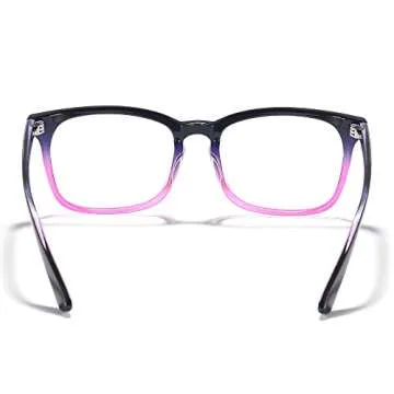 Cyxus Blue Light Filter Glasses Computer Gaming Glasses for Men Women UV Blocking Eyeglasses Square ...