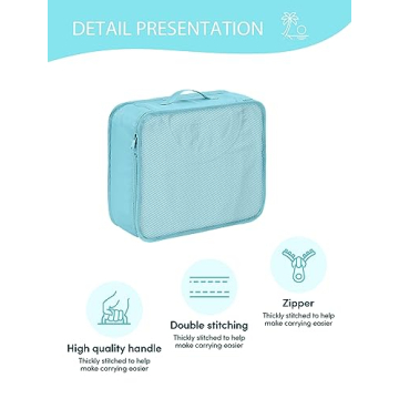 DIMJ Packing Cubes Travel Organizer Set with Toiletries Bag