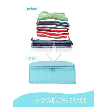 DIMJ Packing Cubes Travel Organizer Set with Toiletries Bag