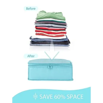 DIMJ Packing Cubes Travel Organizer Set with Toiletries Bag