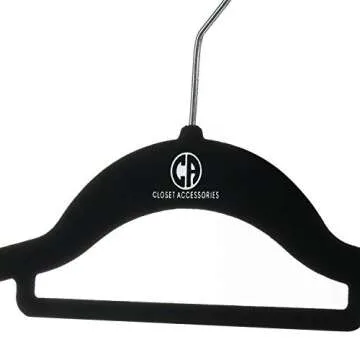 Black Velvet Hangers - Space Saving and Durable