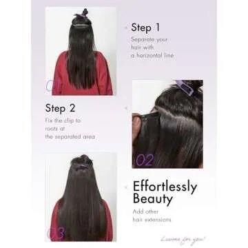 LUVME HAIR Fullness with 1 Pack Silky Straight Clip in Hair Extensions, 16inch 135g 9pcs Natural Black Hair Extensions Real Human Hair for Women