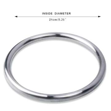 Wing Chun Stainless Ring Yewen Sau Sticky Hand Strength Training Tsun Siu Lum Kung Fu