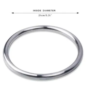 Wing Chun Stainless Ring Yewen Sau Sticky Hand Strength Training Tsun Siu Lum Kung Fu