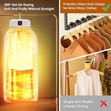 Compact Portable Clothes Dryer for Travel & Home