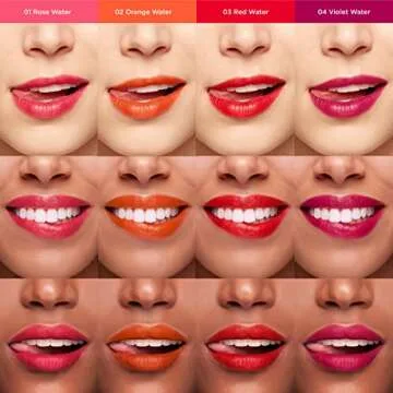 Clarins Water Lip Stain | Matte Finish | Moisturizing and Softening | Buildable, Transfer-Proof, Lightweight and Long-Wearing | Delivers Lip Treatment and Skincare Benefits With Aloe Vera | 0.2 Fl Oz