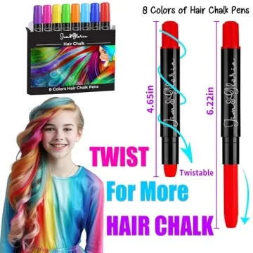 Dustless Hair Chalk Makeup Kit for Girls