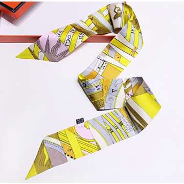 JERLA 100% Mulberry Silk Scarf for Women