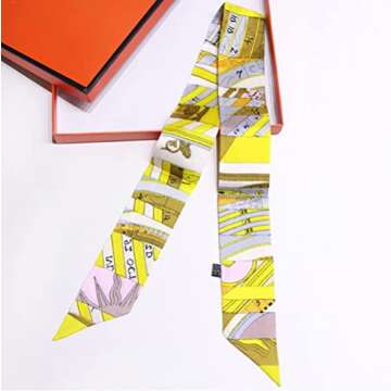 JERLA 100% Mulberry Silk Scarf for Women