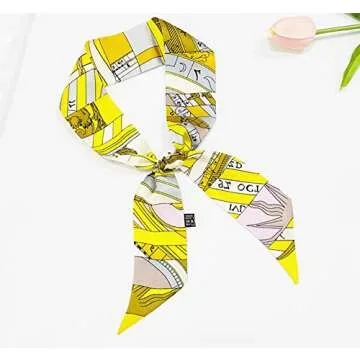 JERLA 100% Mulberry Silk Scarf for Women