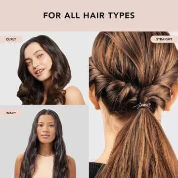 Kitsch Hair Bungee - Bungee Hair Ties with Hooks | Hair Tie Clip & Hair Bungee Cords with Hooks for Updos | Hair Hook & Ponytail Hook for Long Hair | Ponytail Bungee Bands, 6pcs (Brown)