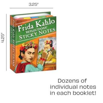 The Unemployed Philosophers Guild Frida Kahlo Reflections Sticky Notes - Frida Kahlo Themed 3.25" by...
