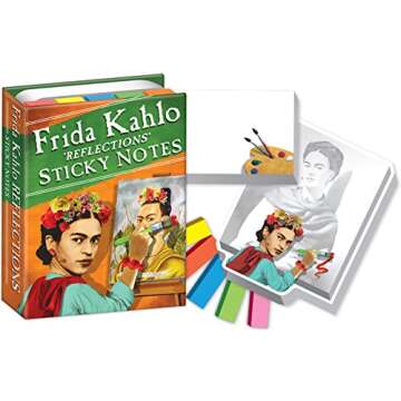 Frida Kahlo Themed Sticky Notes Booklet for Art Lovers