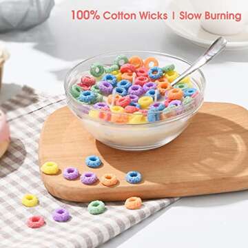 Cereal Candle Bowl - Unique Vanilla Scented Candle Gift