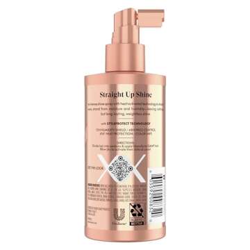 Nexxus Epic Shine Anti-Humidity Spray Heat Protection for Long Lasting, Weightless Shine, with Style...