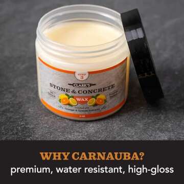 CLARK’S Stone & Concrete Wax with Food-safe Formula
