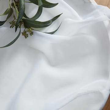 HLC.ME Sheer Voile Curtains Set for Home Decor