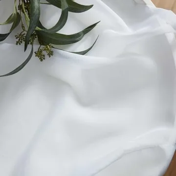 HLC.ME Sheer Voile Curtains Set for Home Decor