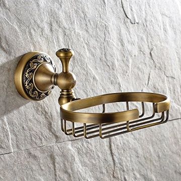 7Trees Vintage Brass Wall Mounted Soap Dish for Bathroom