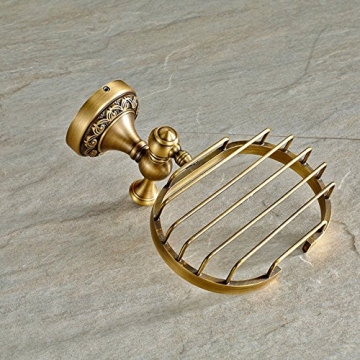 7Trees Vintage Brass Wall Mounted Soap Dish for Bathroom