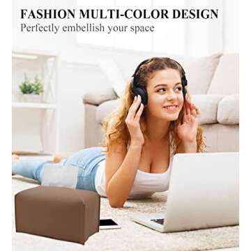 Livelab Decorative PU Leather Tissue Box Cover - Bronze