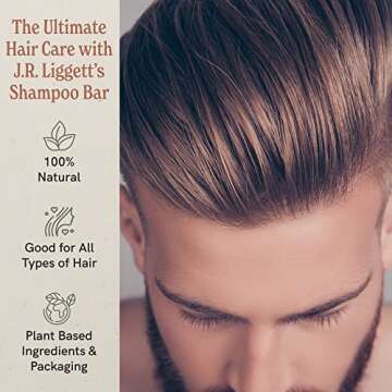 J·R·LIGGETT'S All-Natural Tea Tree Oil Shampoo Bar | Solid Dry Bar For Sensitive And Itchy Scalp |...