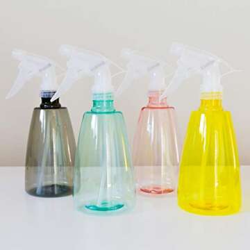 Youngever 6 Pack 16 Ounce Colorful Spray Bottles