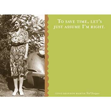 Shannon Martin Design Sticky Notes, Assume I'm Right