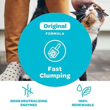 sWheat Scoop Wheat-Based Natural Cat Litter, Original Fast Clumping, 36 Pound Bag