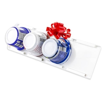 Peel & Stick Yogurt Fridge Organizer - Space Saving for 4 Cups