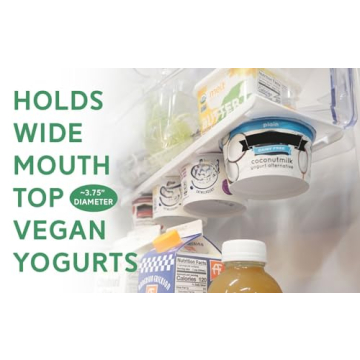 Peel Stick Yogurt Fridge Organizer 4 Cups Space Saving