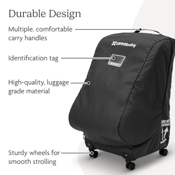 UPPAbaby Travel Bag for Car Seats with Smooth Wheels