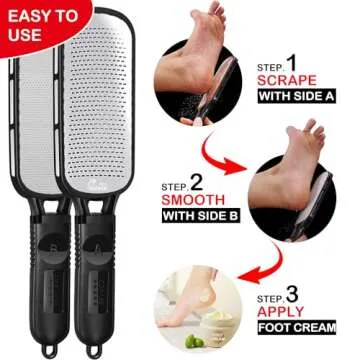 Antonki 2-in-1 Callus Remover Foot File for Smooth Feet