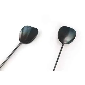 ZhenSanHuan Chinese Traditional HandMade Iron Spatula & Ladle Wok Tool Set,Long wok utensils (Ladle and Spatula Set)