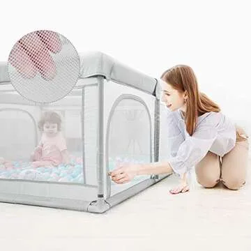 Large Baby Playpen for Kids - Safe & Spacious Play Area