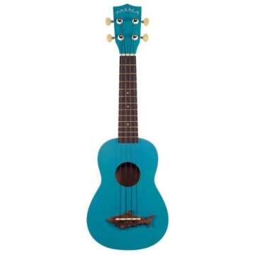 Kala MK-SS/BLU Makala Shark Soprano Ukulele - Perfect Starter Instrument